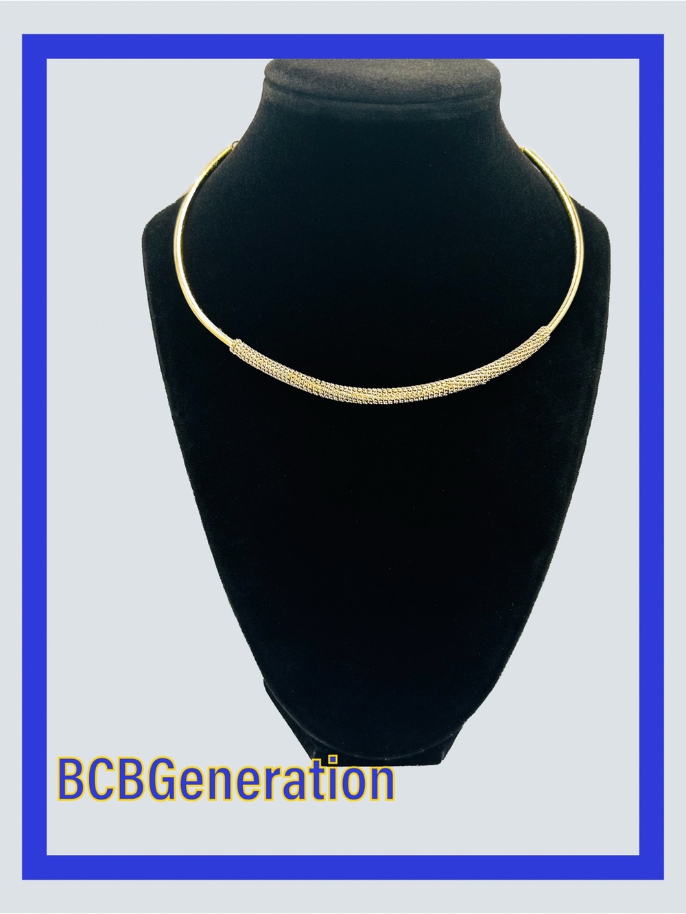 BCBGeneration Gold Mesh Collar Necklace